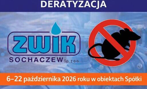 Infografika z informacją o deratyzacji w obiektach Spółki